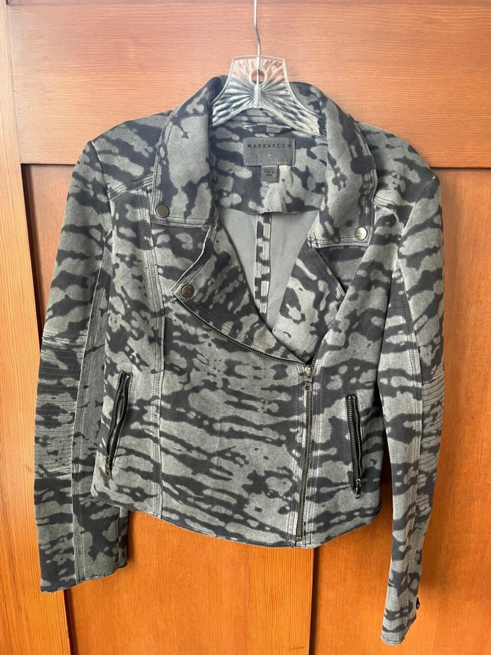 Anthropologie Marrakech Women's Camo Biker Jacket Mobwife Goth; Small *EUC*